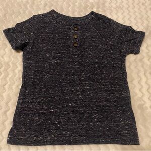 Cat & Jack Heathered Navy Short Sleeve Tee